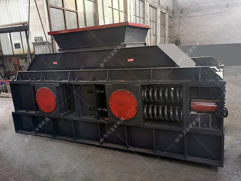 2PG1508大型對輥破碎機發貨圖片_發往廣東清遠_破碎石英砂